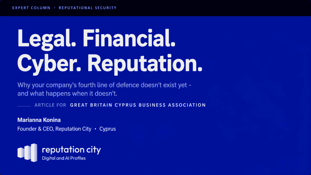 Why Reputation Has Become the Fourth Pillar of Corporate Protection